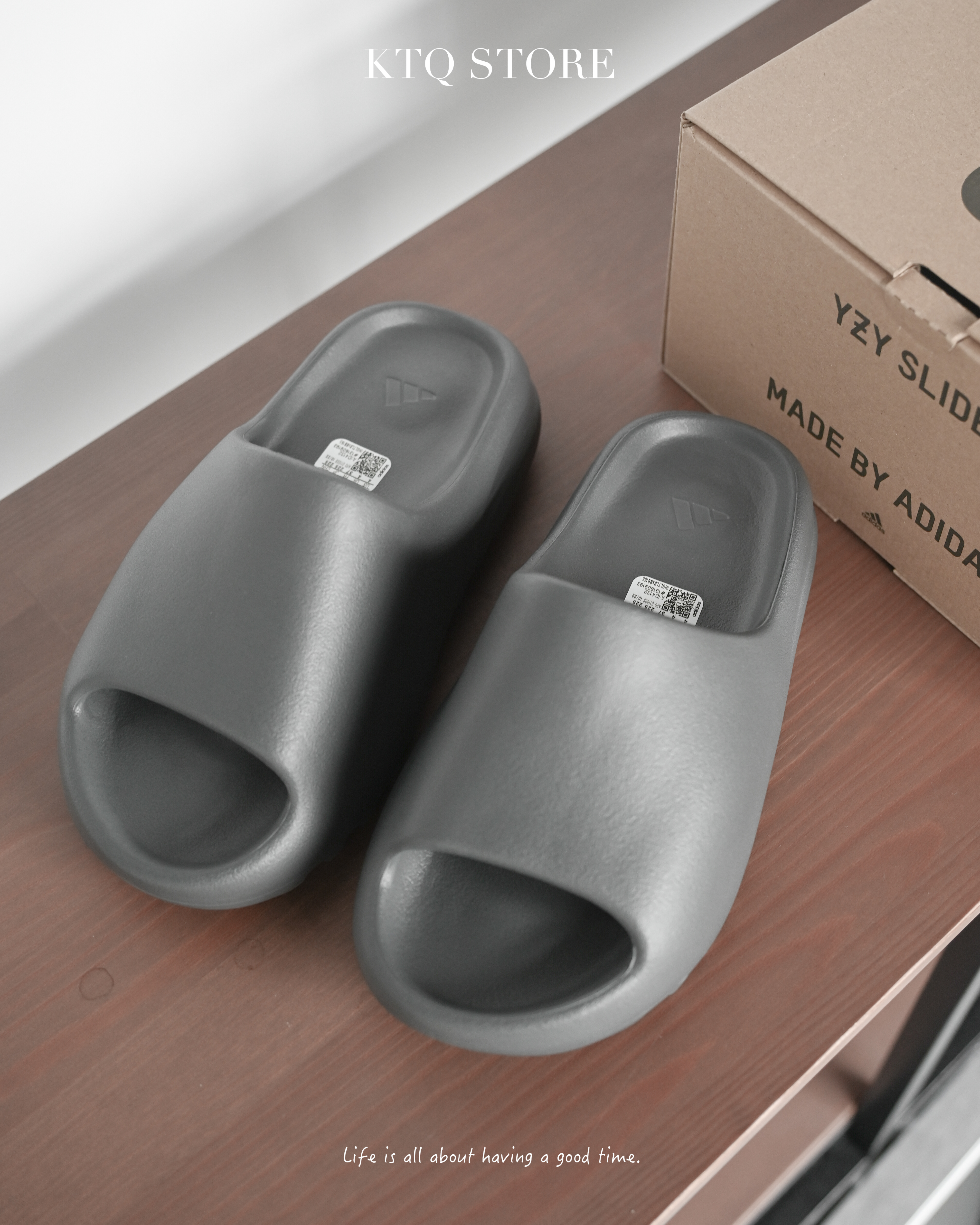 KTQ STORE ‧ Adidas Yeezy Slide "Granite" 鋼鐵灰 ID4132