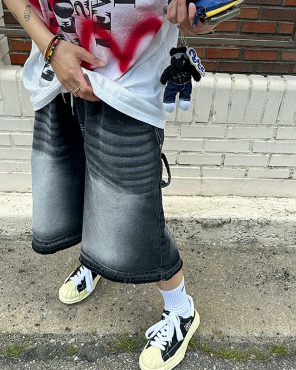 洗水牛仔短褲 UNUSED-011P