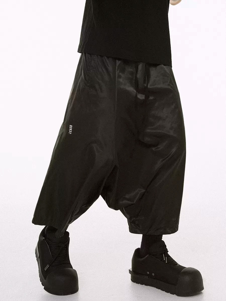 ROCKSTA 寬鬆低檔 六分 抽繩 哈倫褲