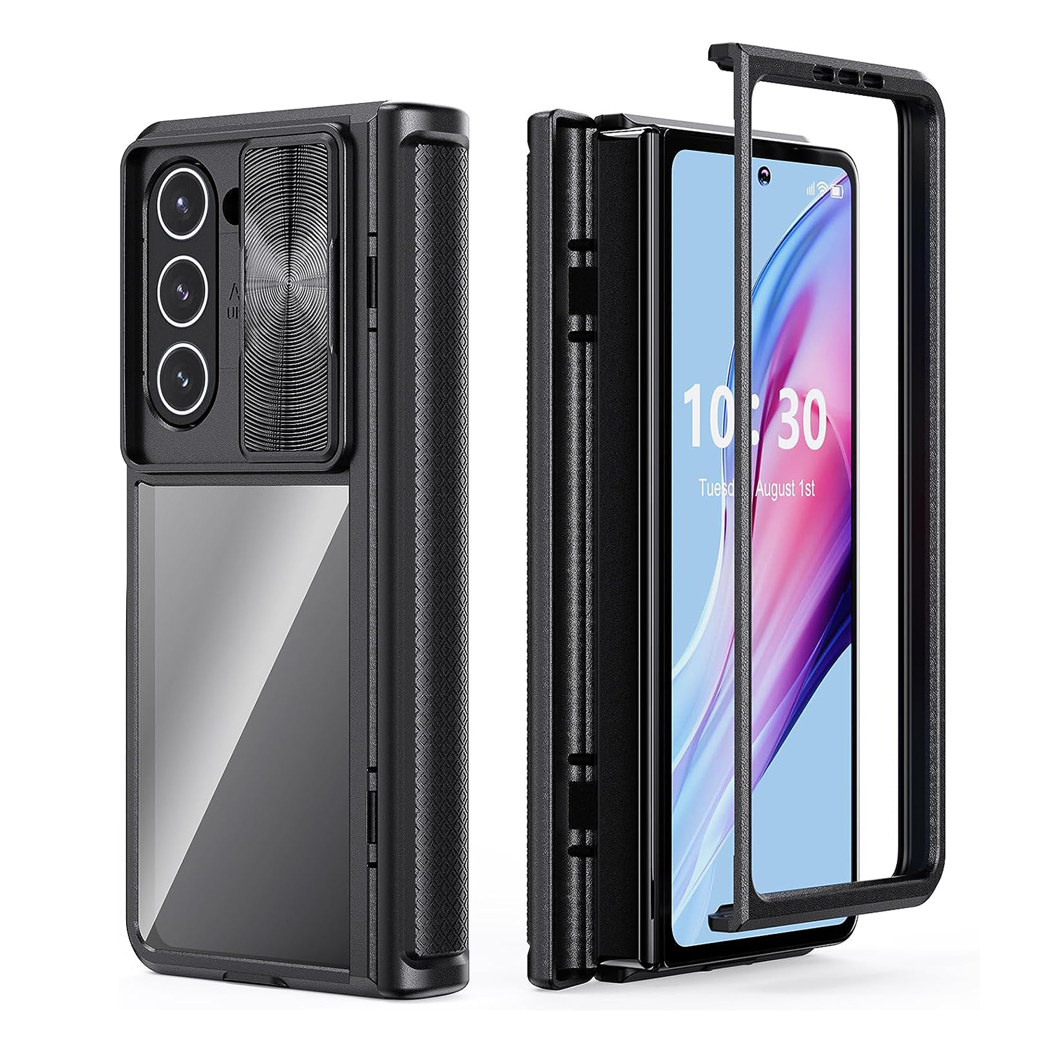 【Fold 5 部份現貨】XPRO - Clear Armor - Samsung Fold 6 Case 透明鉸鏈蓋鏡頭保護防撞手機殼