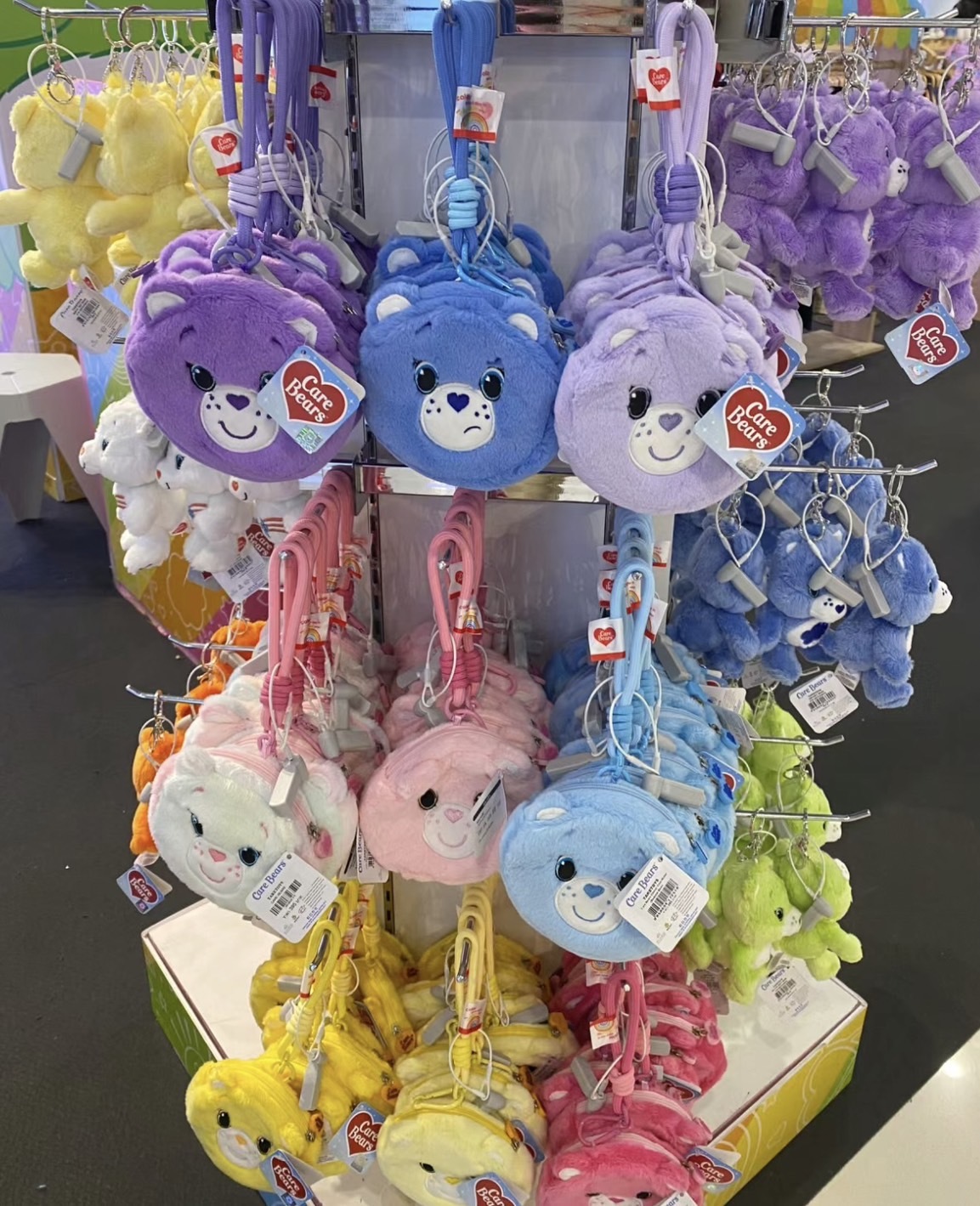 #現貨 泰國Care Bears 彩虹熊 愛心熊 手提零錢包 收納包