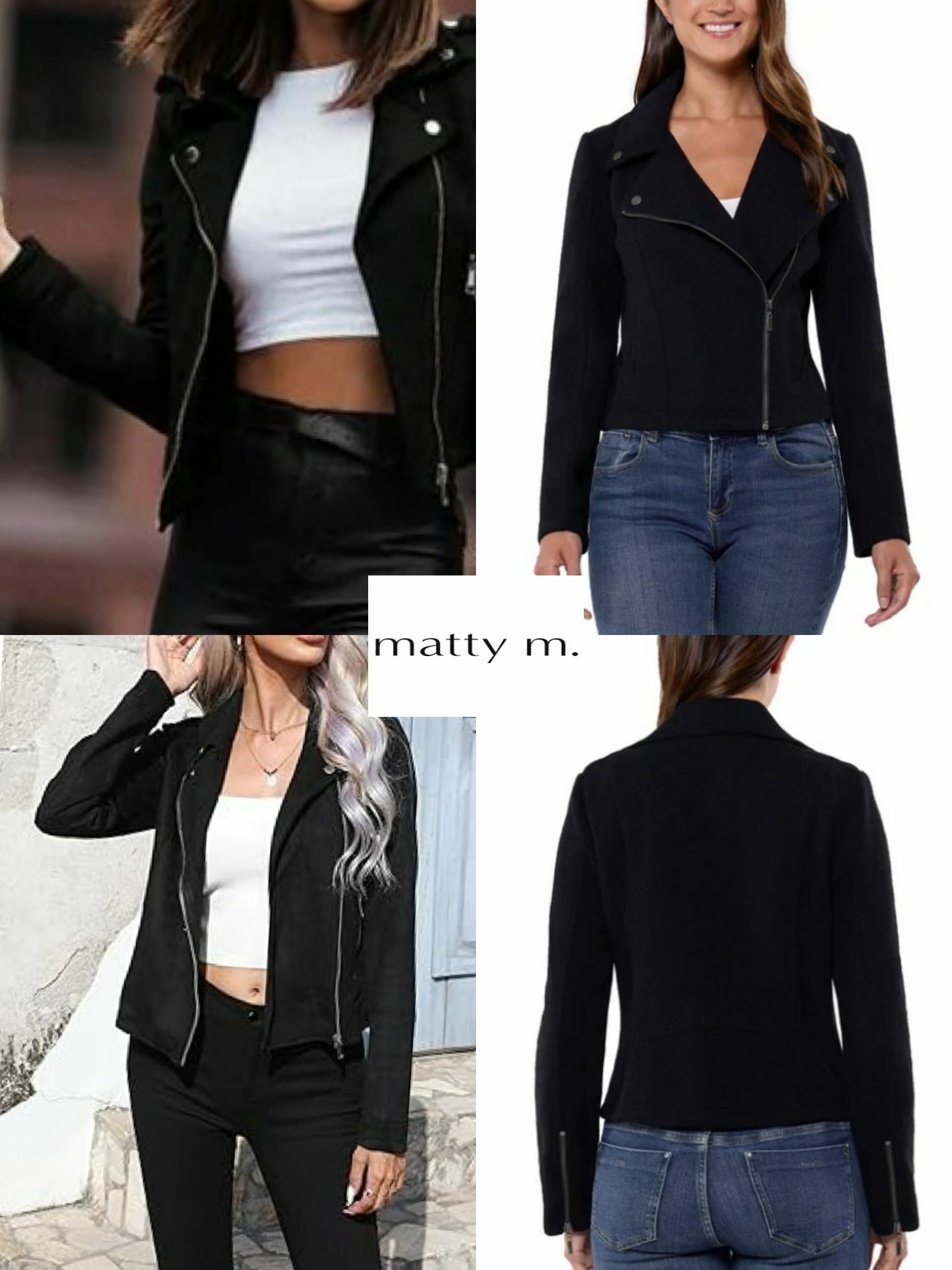 【預購】Matty M Knit Moto F072202 女裝外套