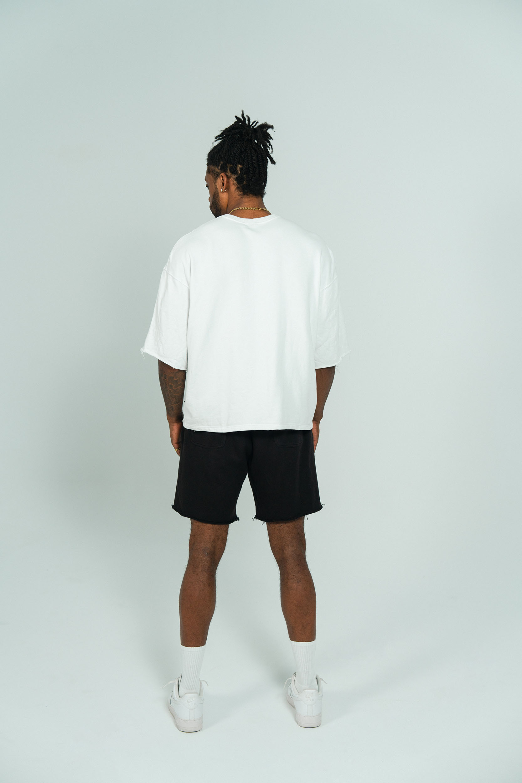 Rew-edged重磅寬版上衣