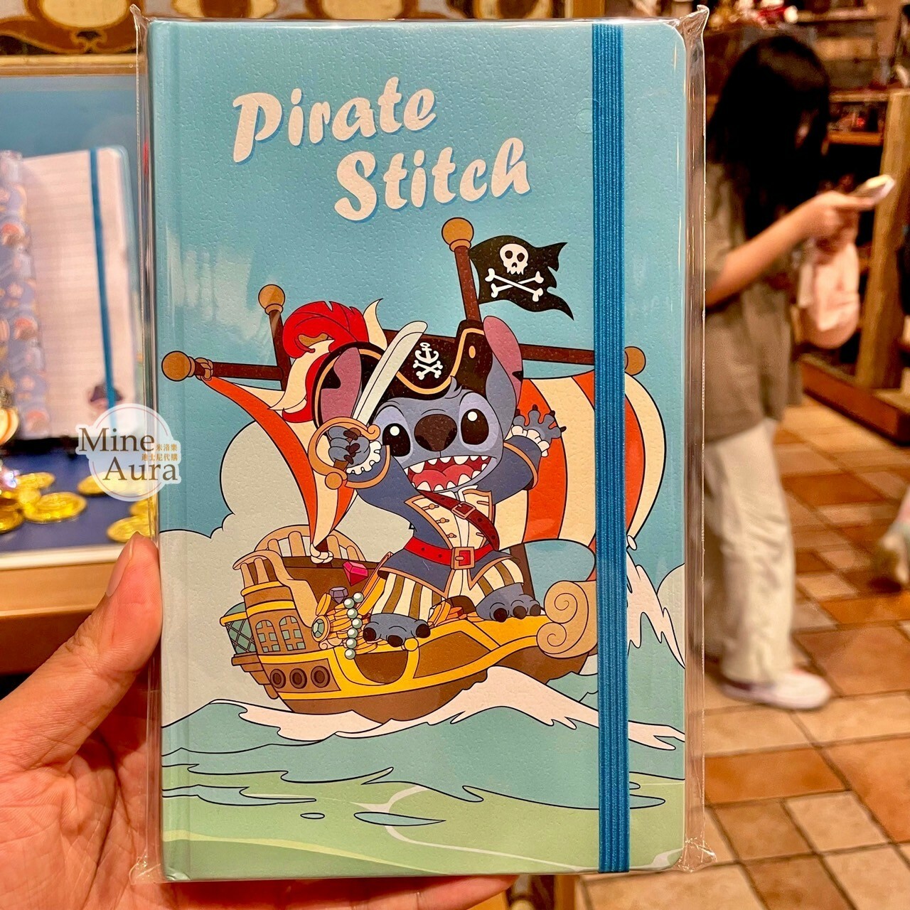 海盜系列 史迪奇 Stitch 海盜船圖案 筆記本 記事本 星際寶貝 Lilo & Stitch -上海迪士尼樂園