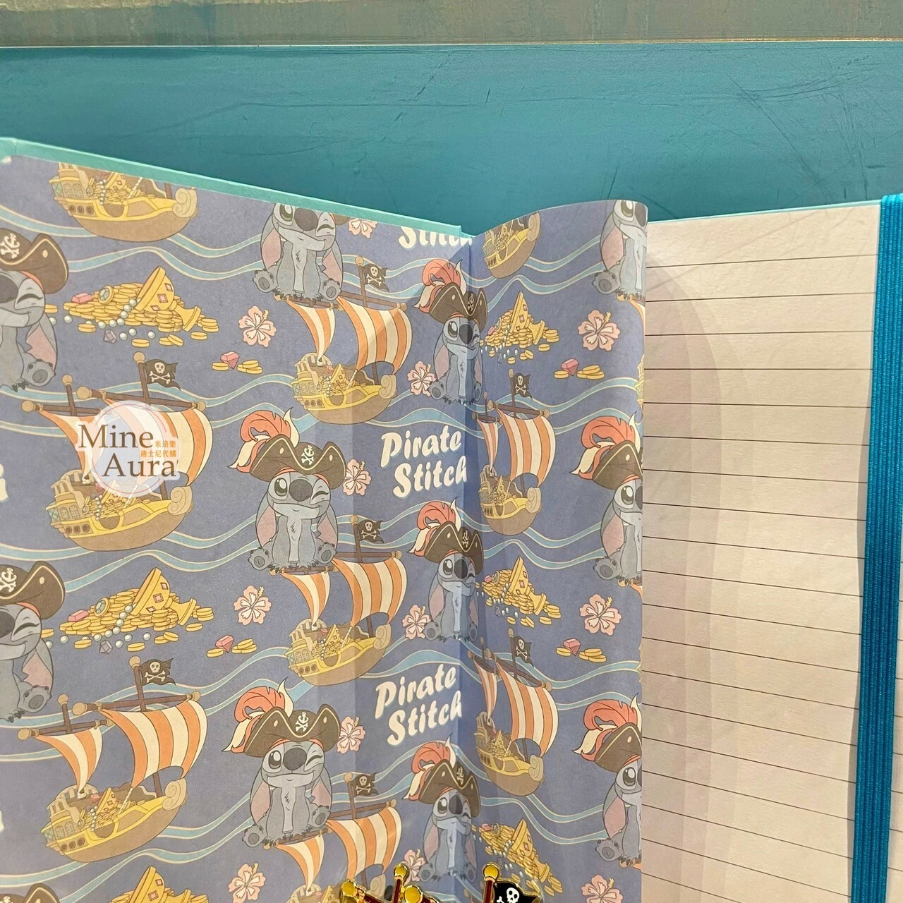 海盜系列 史迪奇 Stitch 海盜船圖案 筆記本 記事本 星際寶貝 Lilo & Stitch -上海迪士尼樂園