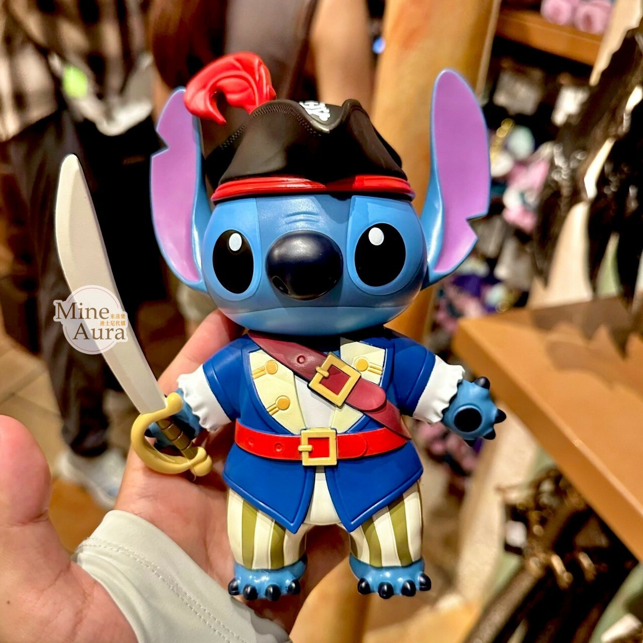 海盜系列 史迪奇 Stitch 安琪拉 Angel 可動關節 玩具 公仔 星際寶貝 Lilo & Stitch -上海迪士尼樂園