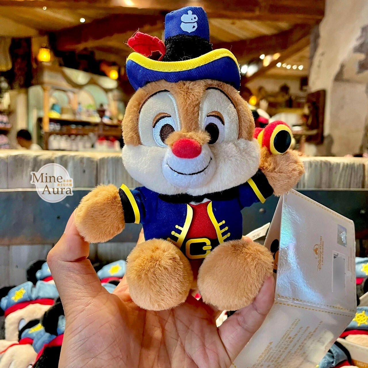 紅鼻 蒂蒂 Dale 海盜裝造型 磁鐵 坐肩 絨毛 娃娃 公仔 奇奇蒂蒂 Chip 'n Dale -上海迪士尼樂園