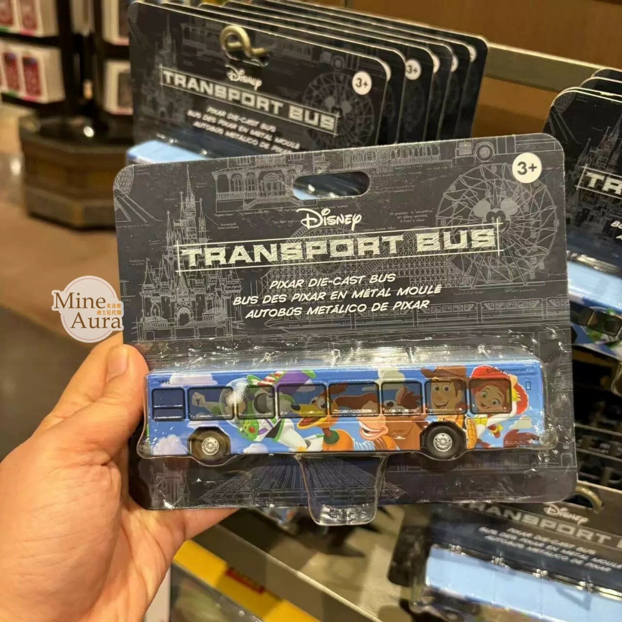 玩具總動員 Toy Story 角色集合 圖案 合金 巴士 模型 玩具 -上海迪士尼樂園