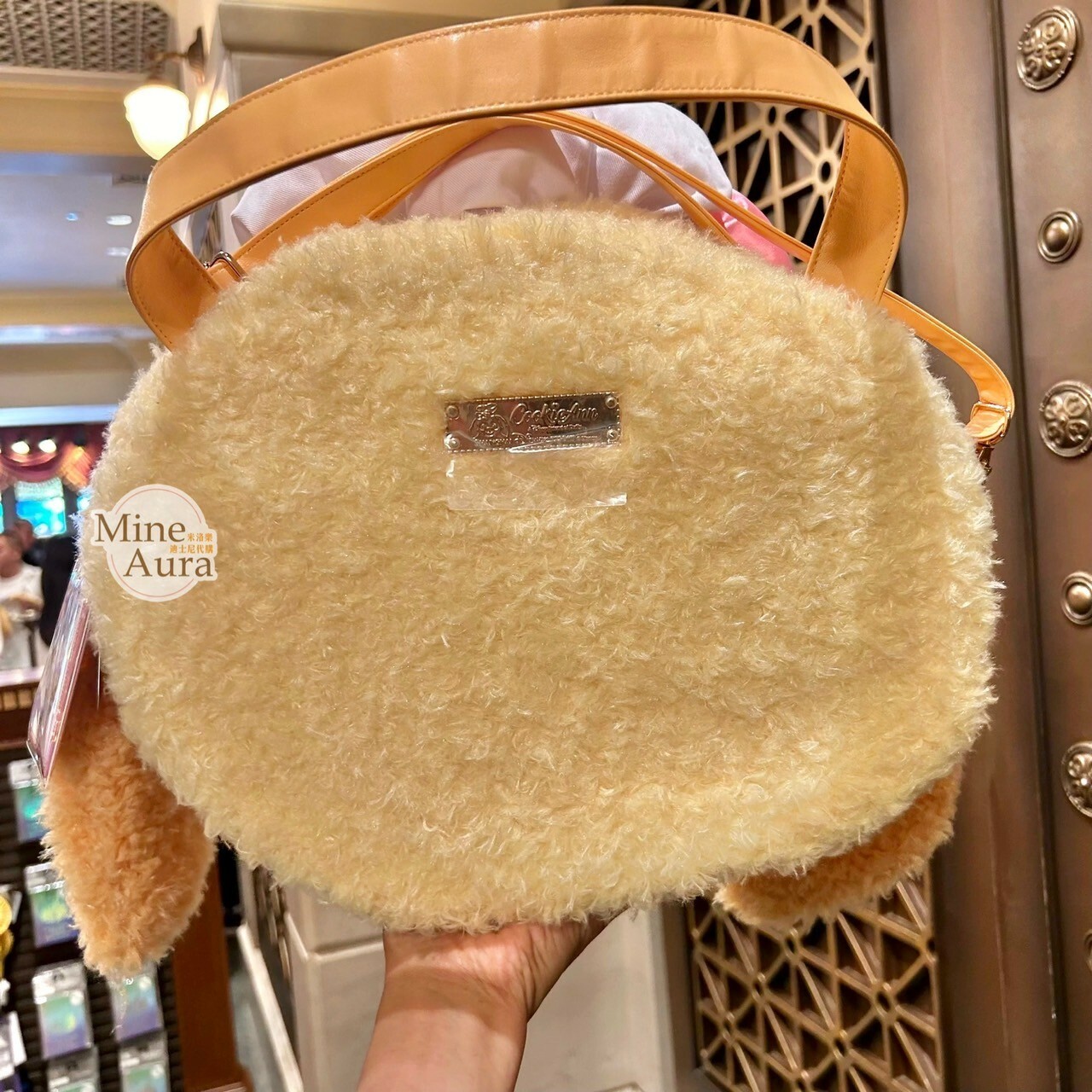 可琦安 餅乾 CookieAnn 絨毛大頭 造型 手提包 斜背包 -上海迪士尼樂園