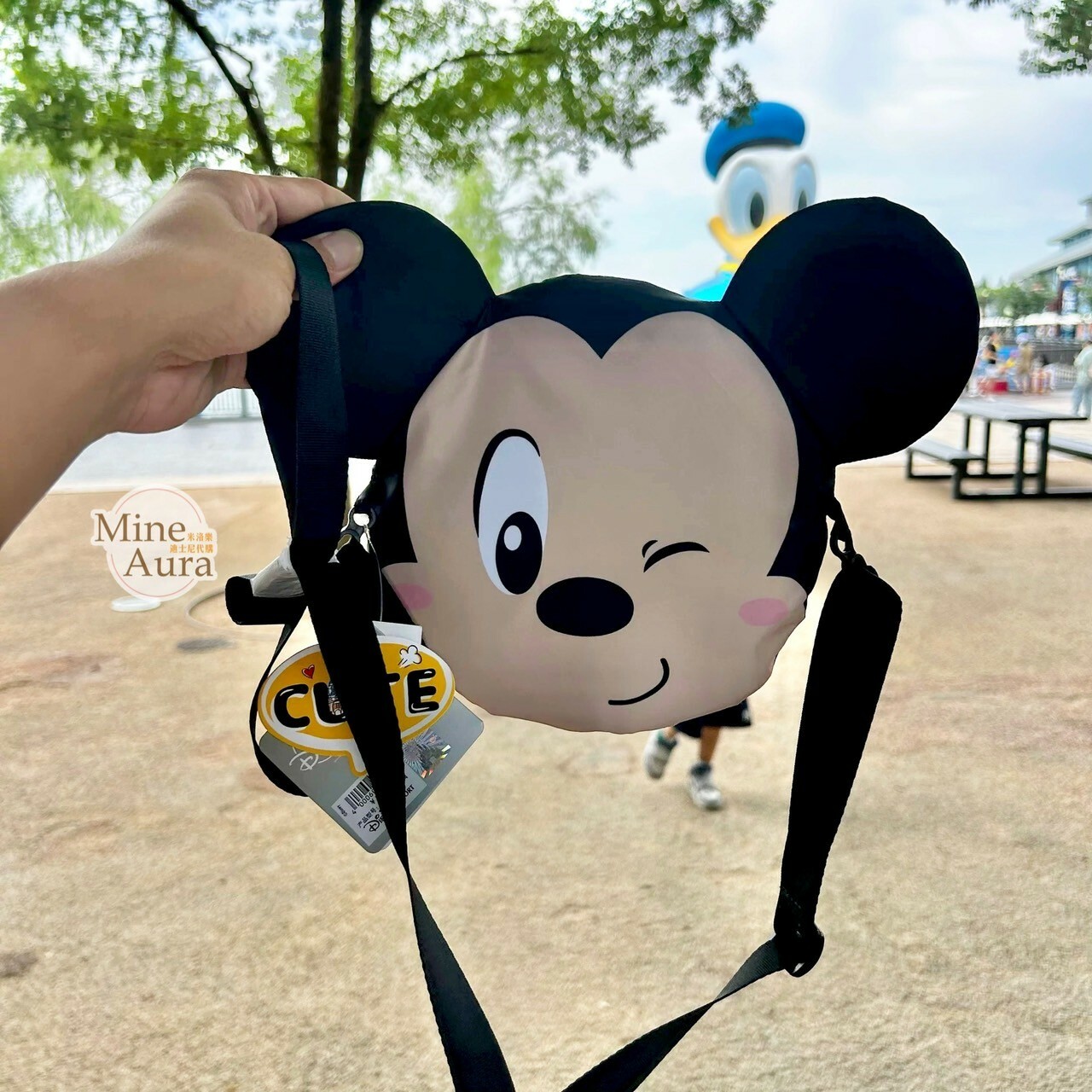(限時特價) Cute系列 米奇 Mickey 滿版圖案 兒童 披風雨衣 -上海迪士尼樂園