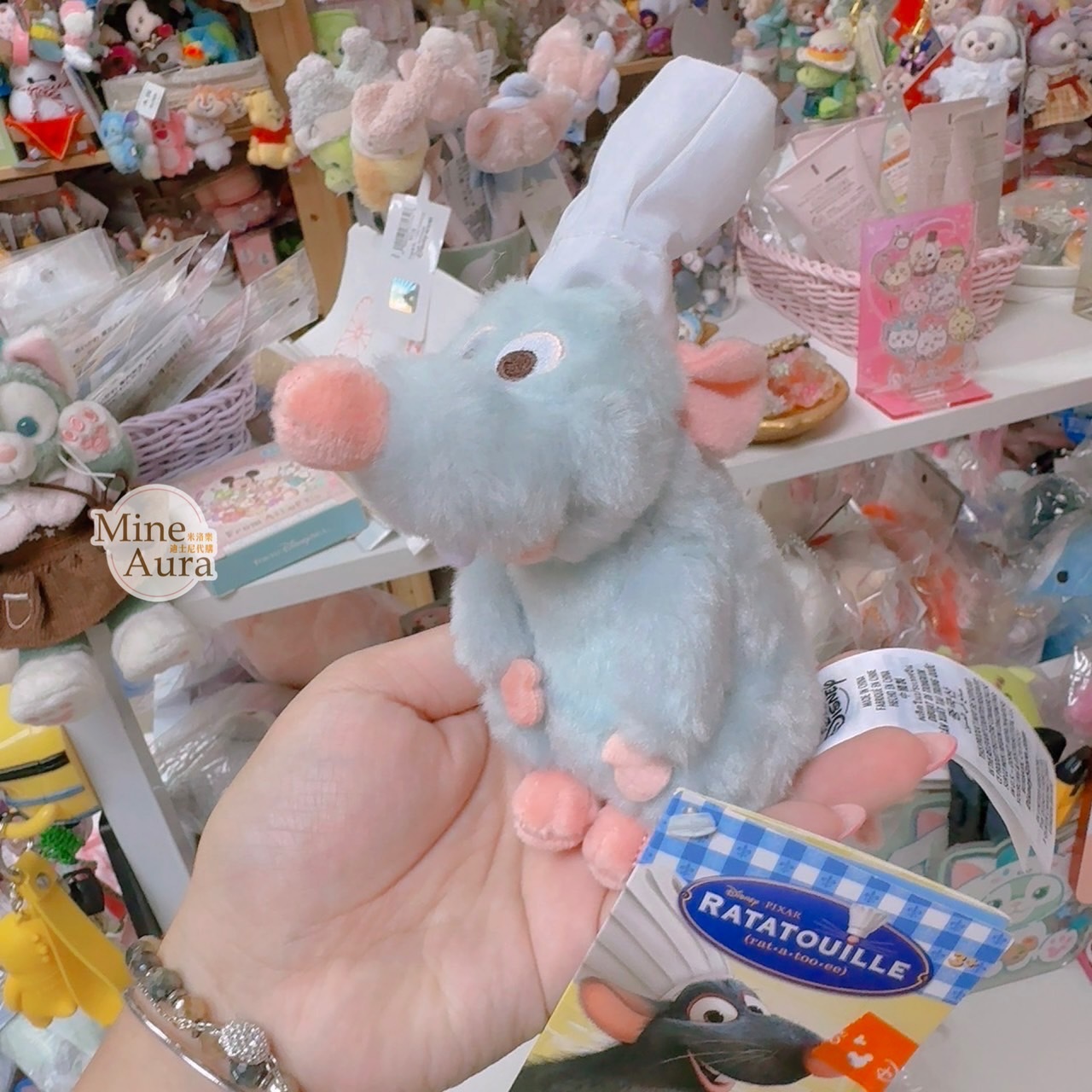 (現貨) 小米 Remy 磁鐵 坐肩 絨毛 娃娃 公仔 料理鼠王 Ratatouille -香港迪士尼樂園