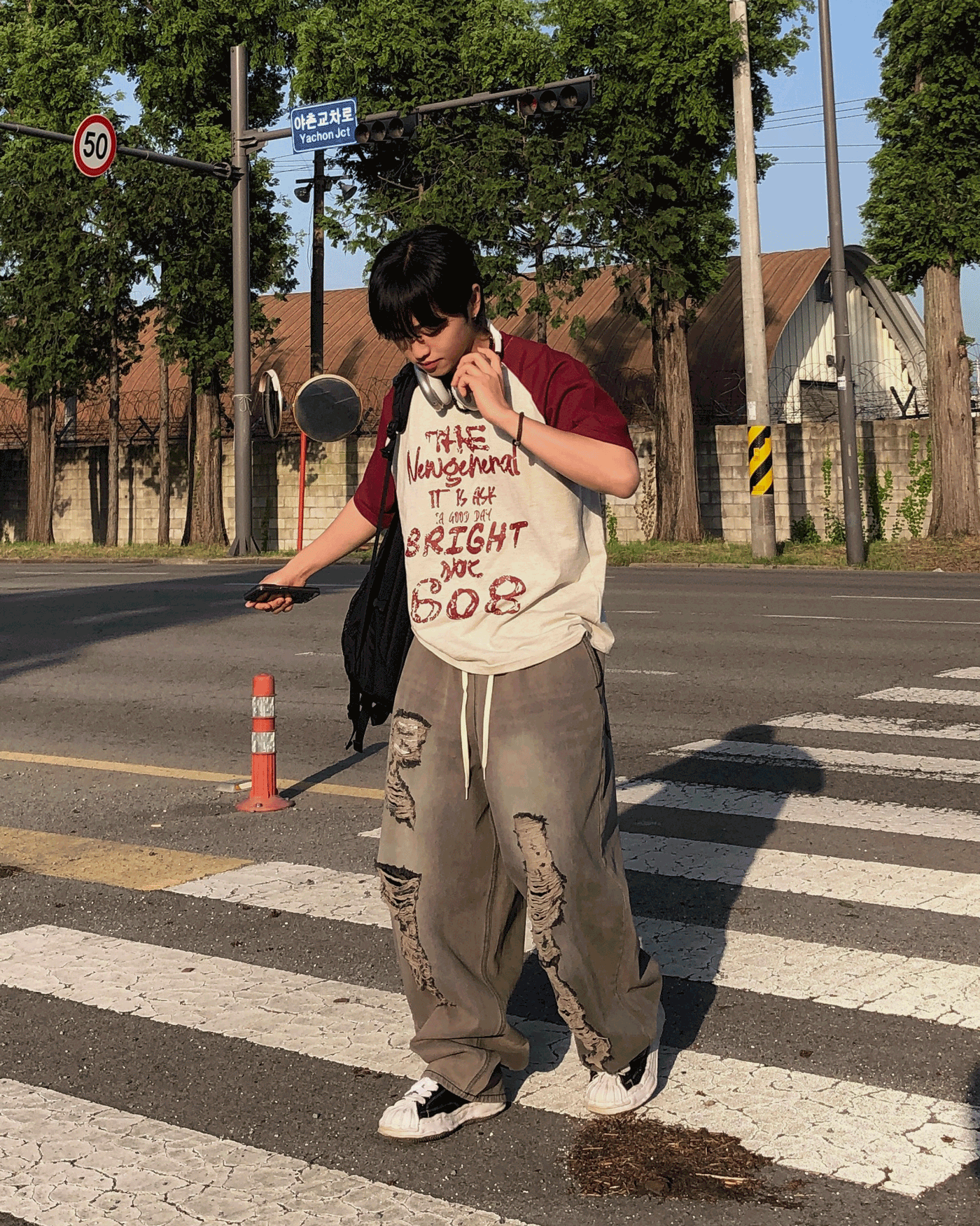 納格蘭落肩短袖T恤