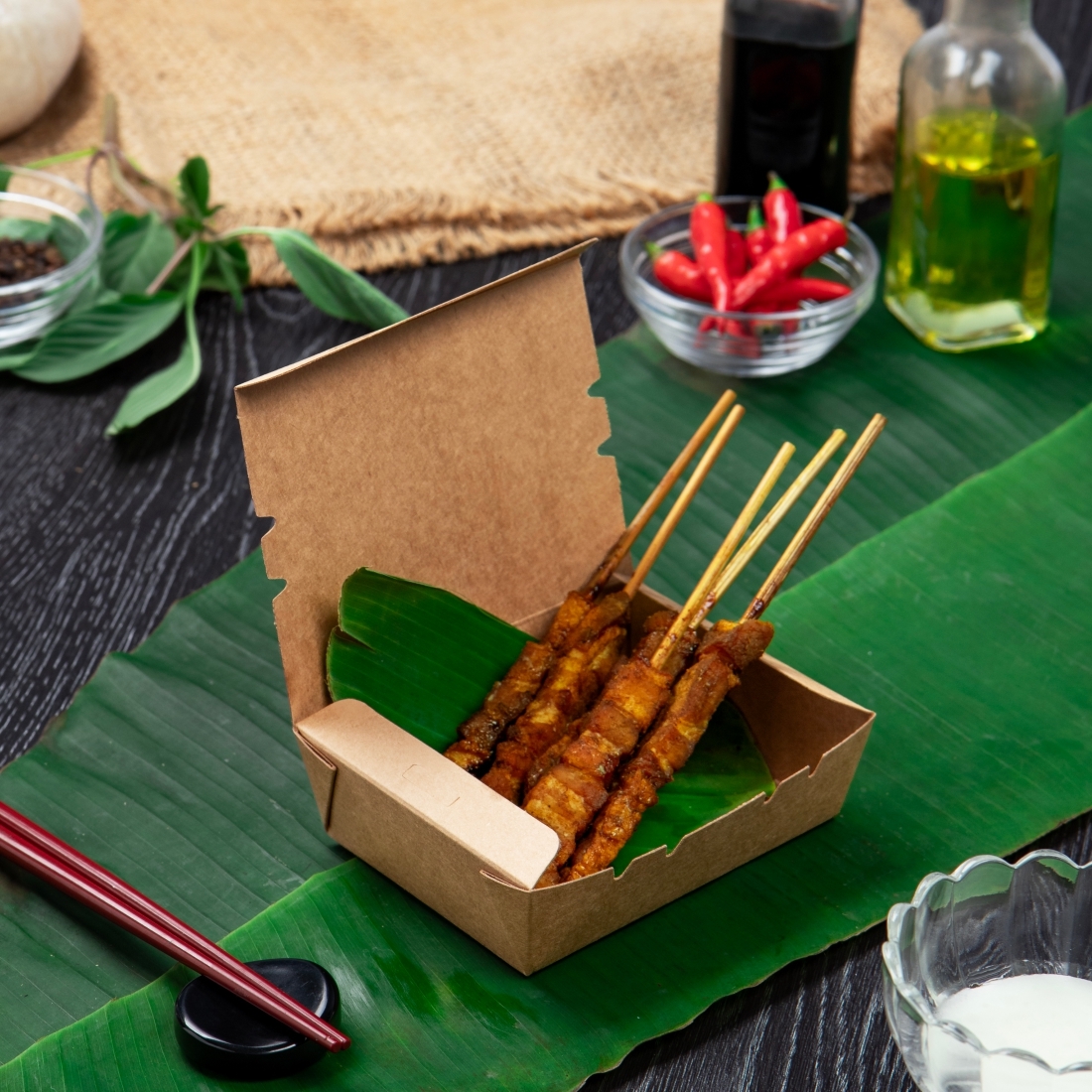 牛皮紙自扣餐盒 400ml 1號