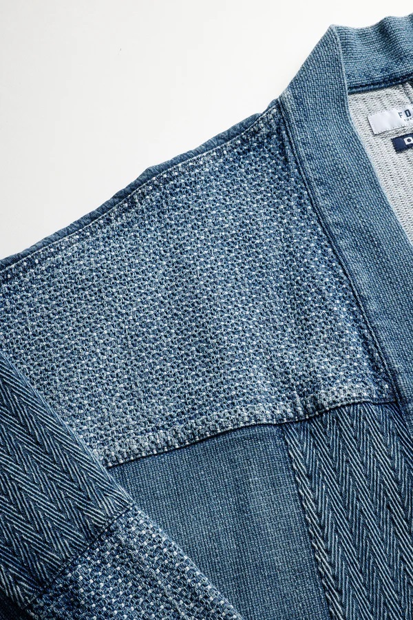 ON SALE: FDMTL JAPAN PATCHWORK HAORI JACKET 3 YEARS WASH - PRE ORDER ITEM (預訂中)