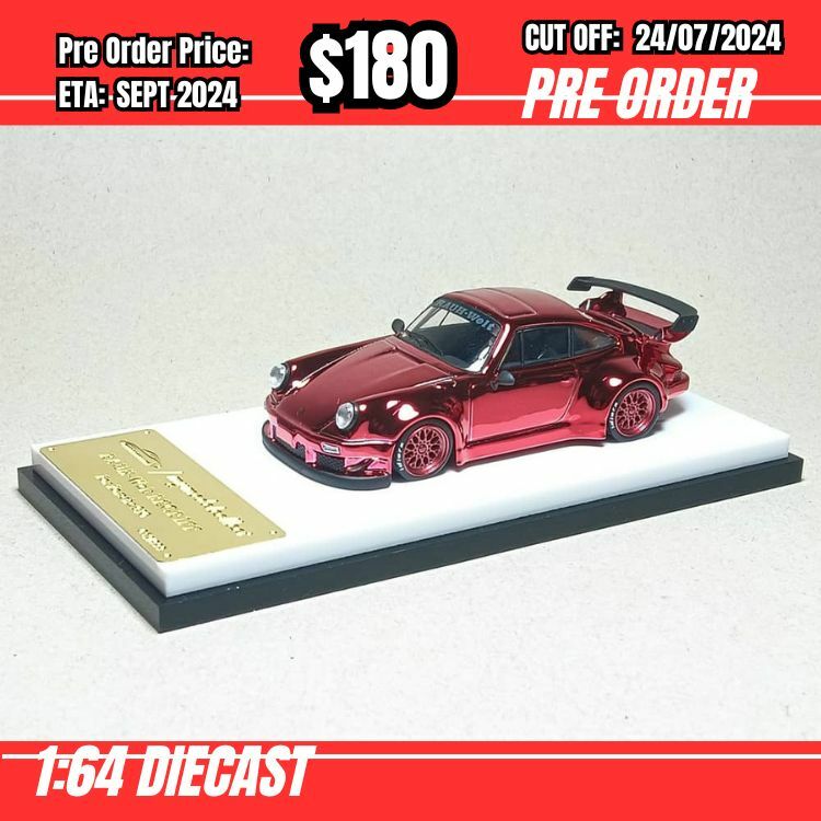 PO-$180 * Model Collect * 1:64 RWB930 Chrome Red [OD23/07]