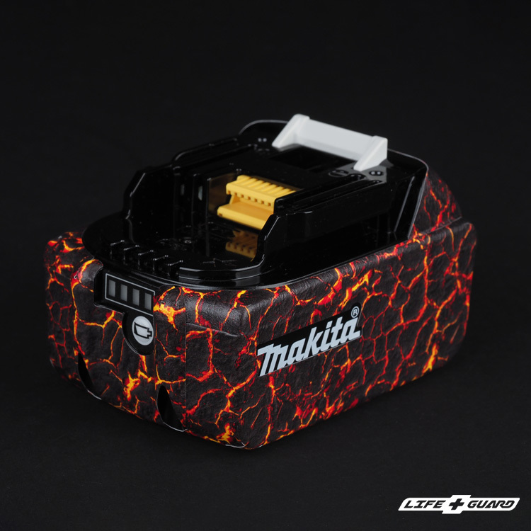 LIFE+GUARD  Makita BL1860B 電池貼膜展示圖
