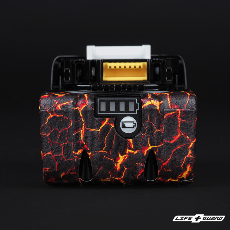 LIFE+GUARD  Makita BL1860B 電池貼膜背面展示圖