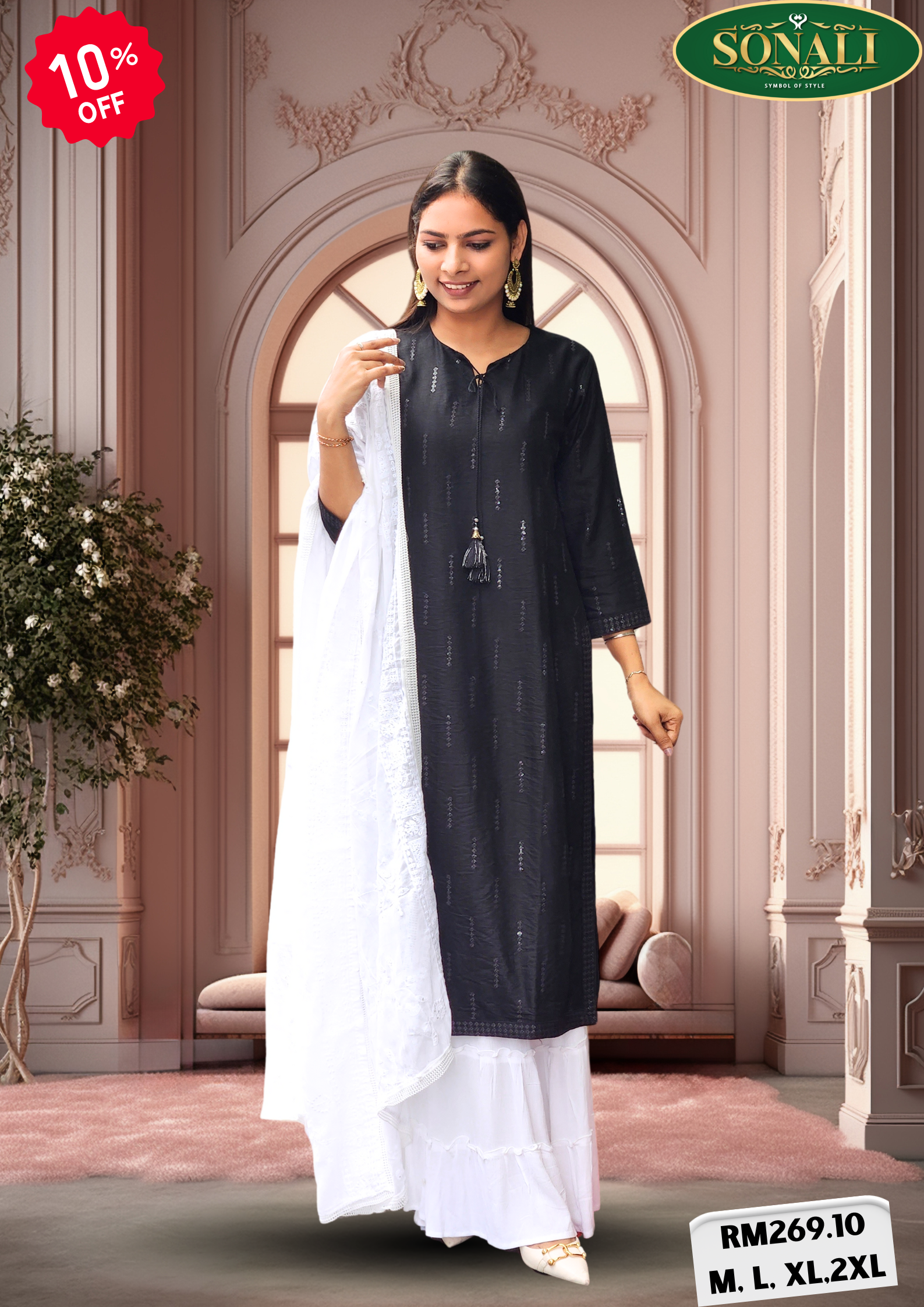 Sonali Premier Quality Women's Long Tops - Party Wear (Plus Size)