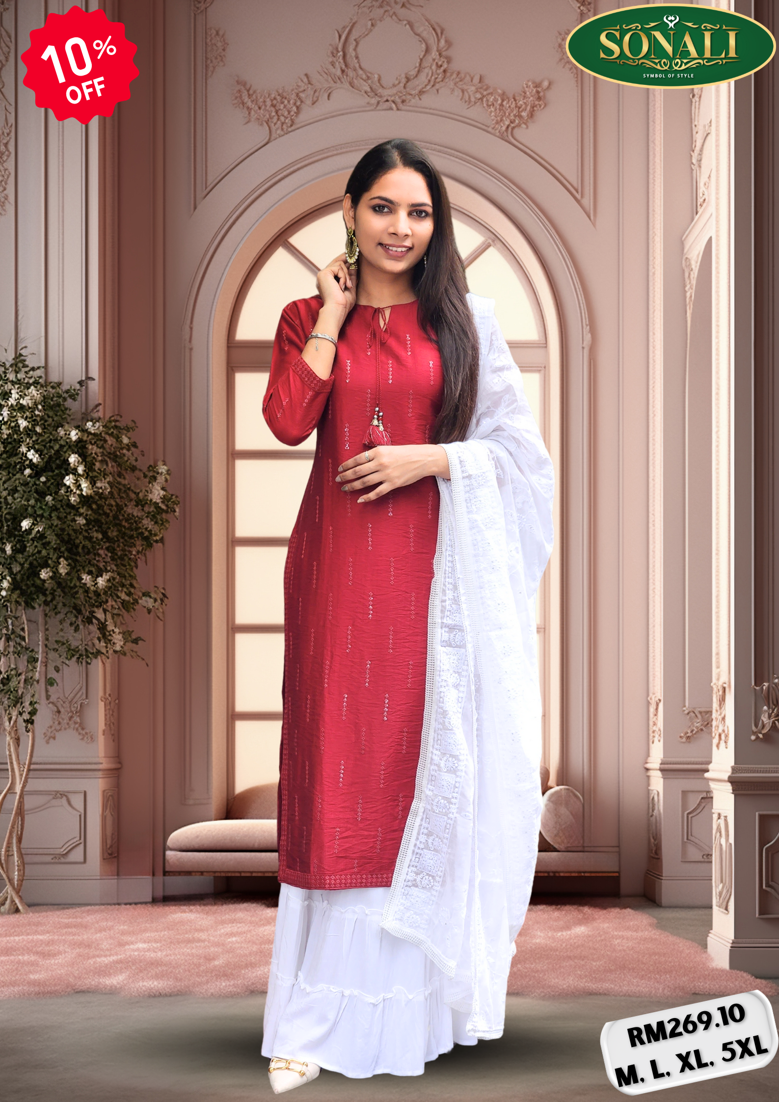 Sonali Premier Quality Women's Long Tops - Party Wear (Plus Size)