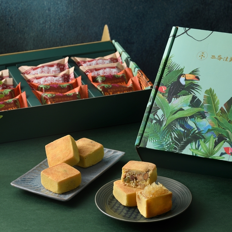 二崙佳美伍仁酥+鳳梨酥 綜合禮盒(兩款各6入) _蛋奶素