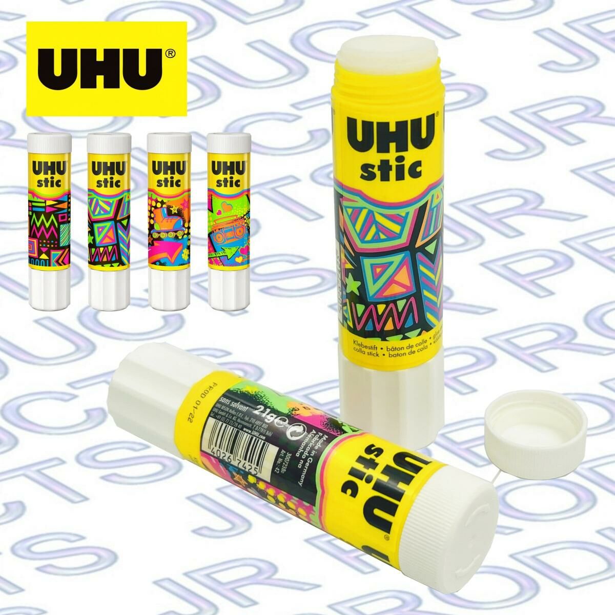 UHU - *UHU® Neon Stic 槳糊筆, 21克《螢光特別版》《香港行貨》