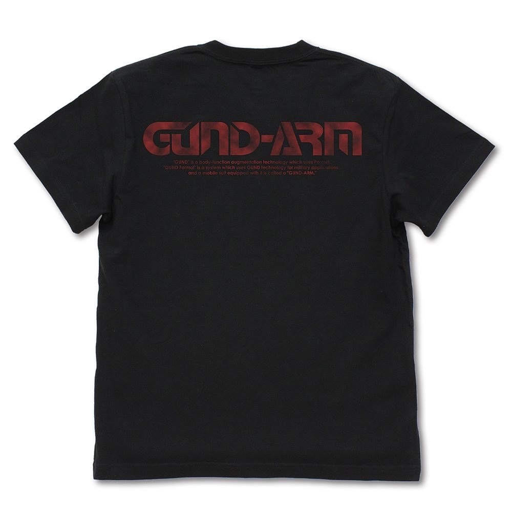 Cospa 0519 GUND-ARM Tシャツ [機動戦士ガンダム 水星の魔女] BLACK