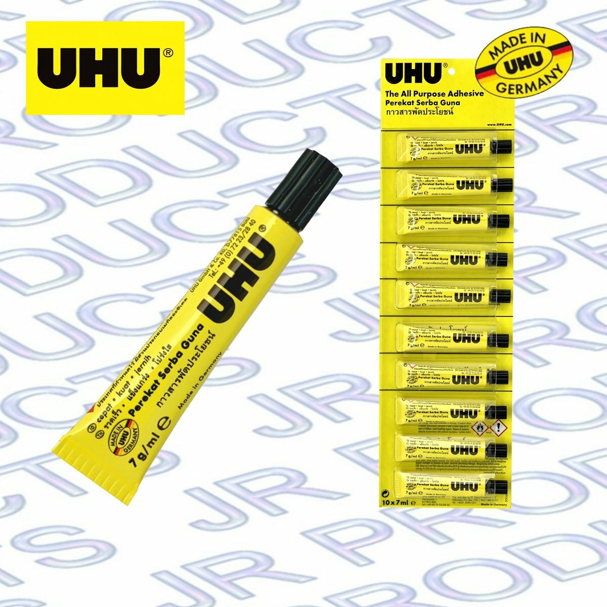 UHU - 德國UHU® 透明強力膠．多功能膠水 7毫升 x 1 支《香港行貨》