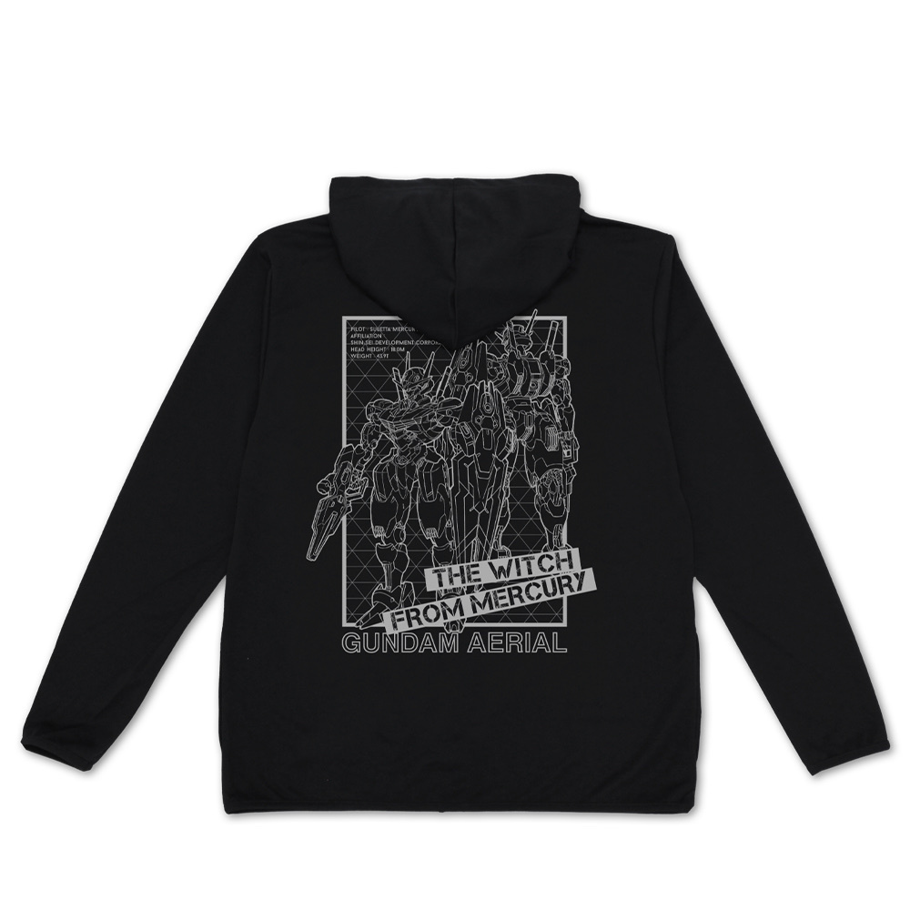 Cospa 0519 ガンダム・エアリアル 薄手ドライパーカー [機動戦士ガンダム 水星の魔女] BLACK
