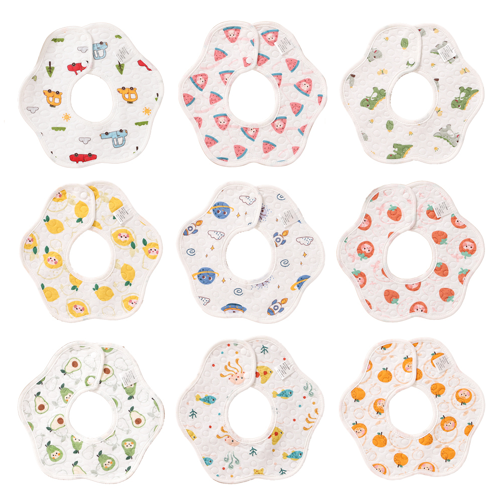 【JOYBABY】防水花朵口水巾