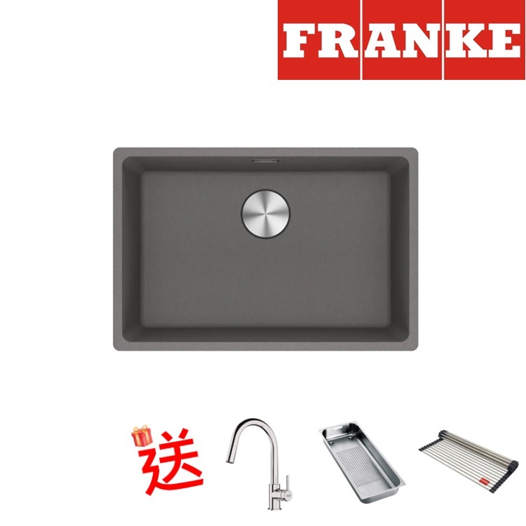Franke "Maris" MRG 610-62 Stone Grey Granite Single Sink