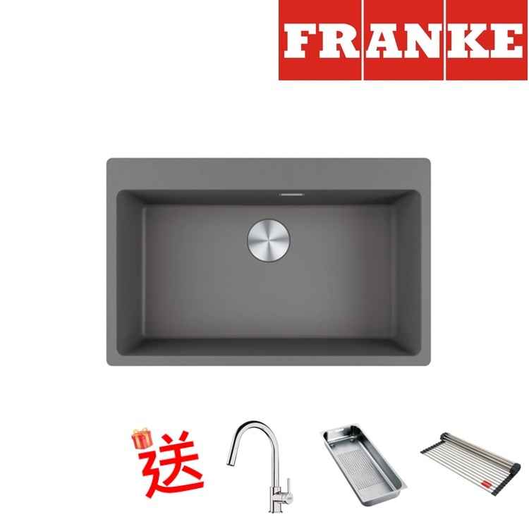 Franke "Maris" MRG 610-73 FTL Stone Grey Granite Single Sink