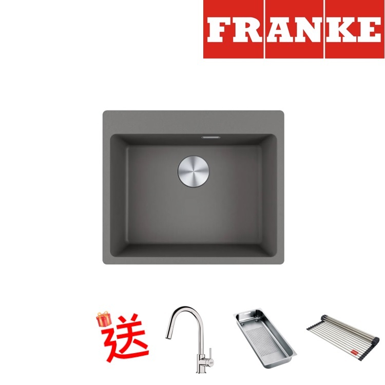 Franke "Maris" MRG 610-54 FTL Stone Grey Granite Single Sink