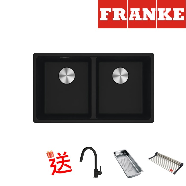 Franke "Maris" MRG 620-35-35 Onyx Granite Double Sink