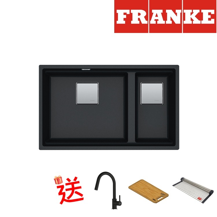 Franke "Kubus" KNG 120 Onyx Granite Double Sink
