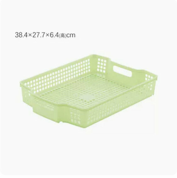 Hot push kitchen plastic debris storage box (A4 shallow type-green)