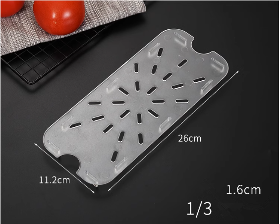 Hot push acrylic drain board (1/3) (specification: 11.2*26*1.6CM)
