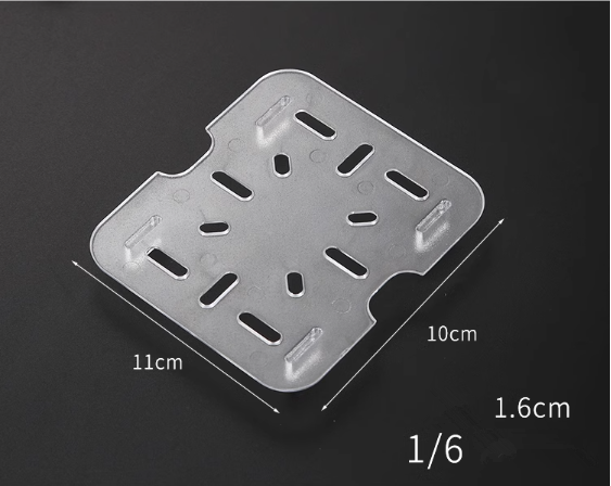 Hot push acrylic drain board (1/6) (specification: 11*10*1.6CM)