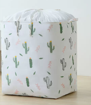 Hot recommendation (pack of 2) large-capacity printed girdle storage bag (cactus) (size: 104L-41*51*50CM)