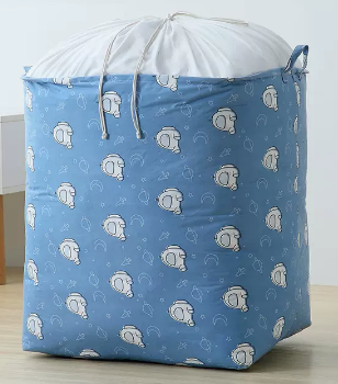 Hot recommendation (pack of 2) large-capacity printed girdle storage bag (space robot) (size: 104L-41*51*50CM)