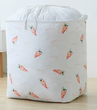 Hot recommendation (pack of 2) large-capacity printed drawstring storage bag (carrot) (size: 104L-41*51*50CM)