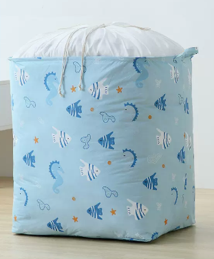 Hot recommendation (pack of 2) large-capacity printed girdle storage bag (tropical fish) (size: 104L-41*51*50CM)