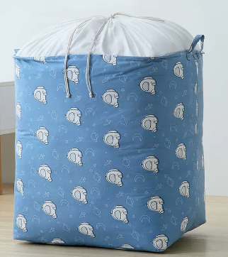 Hot recommendation (pack of 2) large-capacity printed girdle storage bag (space robot) (size: 155L-50*50*62CM)