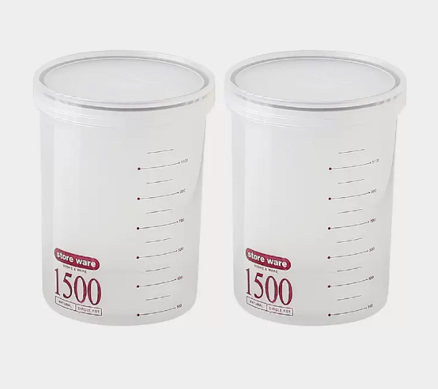 熱推【2個裝】防潮便攜盒（【紅色1500ml】）