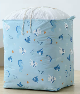 Hot recommendation (pack of 2) large-capacity printed girdle storage bag (tropical fish) (size: 204L-50*60*68CM)