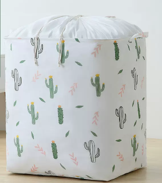 Hot recommendation (pack of 2) large-capacity printed girdle storage bag (cactus) (size: 204L-50*60*68CM)