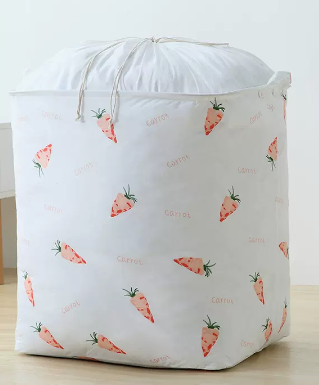Hot recommendation (pack of 2) large-capacity printed drawstring storage bag (carrot) (size: 204L-50*60*68CM)