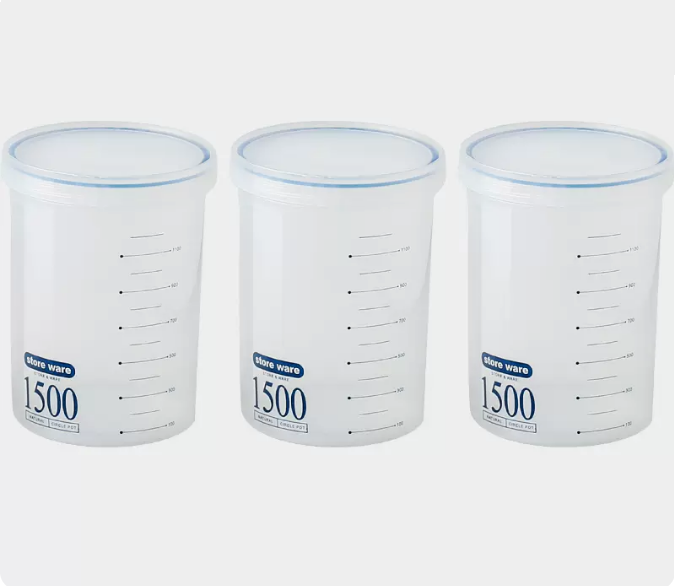 熱推【 3個裝】防潮便攜盒（【藍色1500ml】）