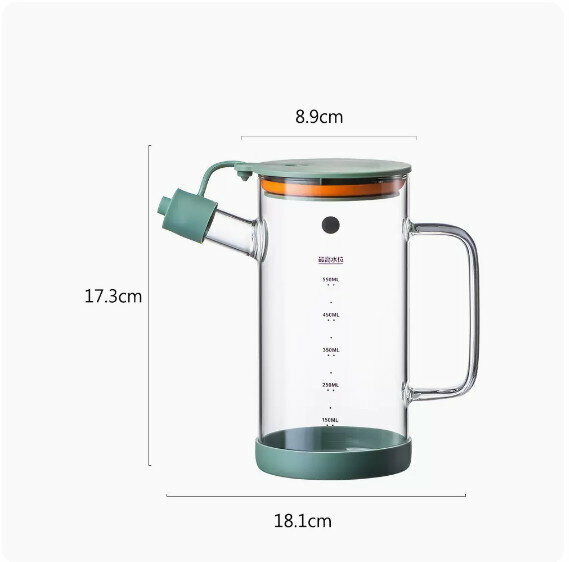 熱推家用廚房防漏調料瓶（橄欖綠-550ml）