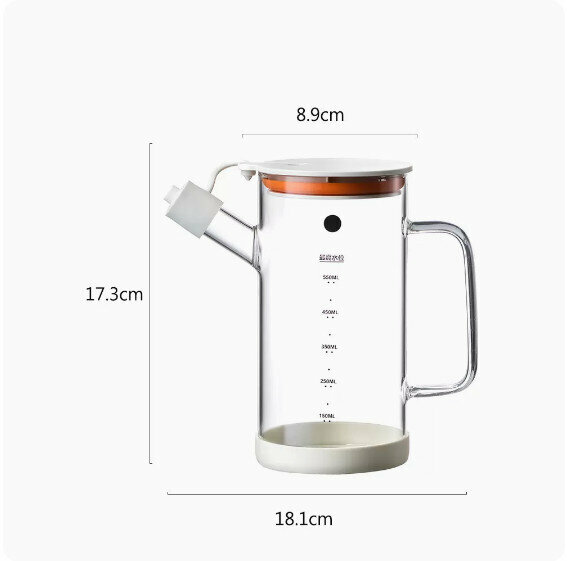 熱推家用廚房防漏調料瓶（北極白-550ml）