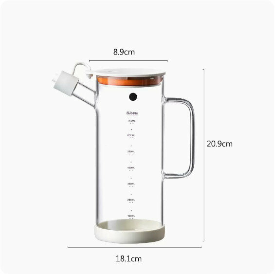 熱推家用廚房防漏調料瓶（北極白-750ml）